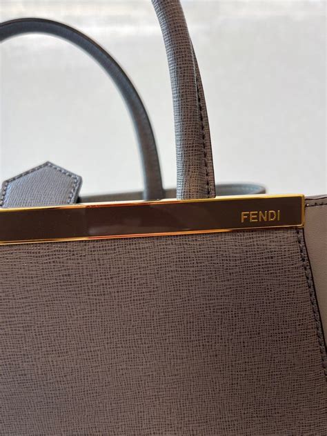 fendi 2jours elite leather shopper|Bags .